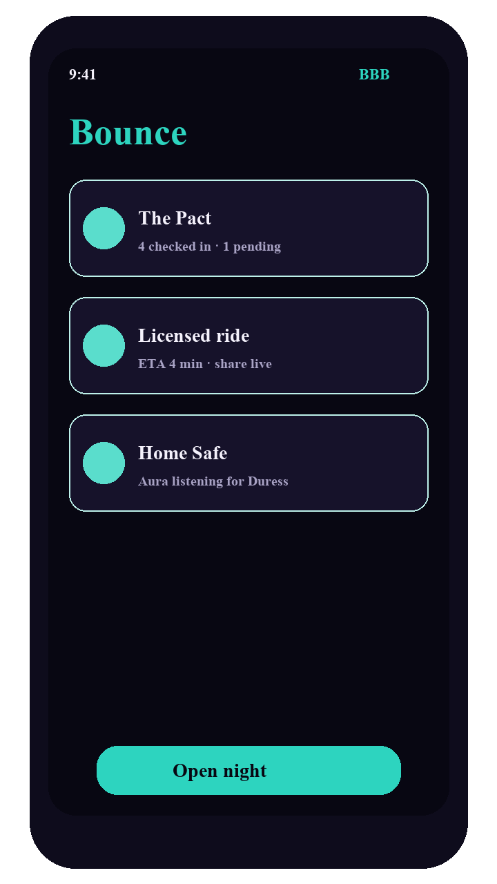 Bounce app preview